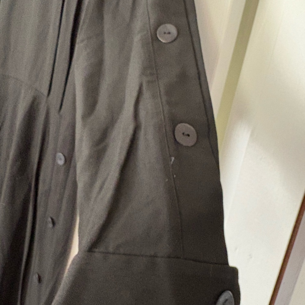 NWT Massimo Dutti Black Long-Sleeve Maxi Dress with Button Detailing. - Picture 3 of 12